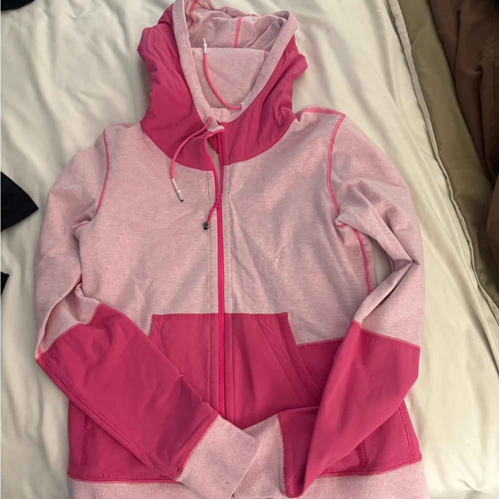 lululemon athletica Two-Tone Pink Hoodie Jacket